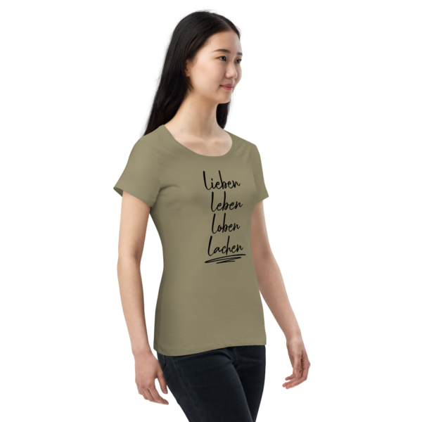 Basic Bio-T-Shirt lebe, liebe, lache