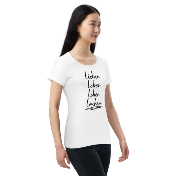 Basic Bio-T-Shirt lebe, liebe, lache
