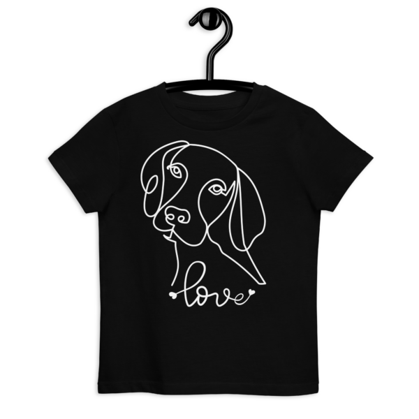 Bio-Baumwoll-T-Shirt für Kinder – Hundeliebe