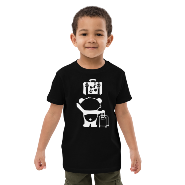 Bio-Baumwoll-T-Shirt für Kinder – Panda Reise