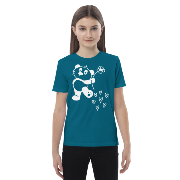 Bio-Baumwoll-T-Shirt für Kinder – Panda