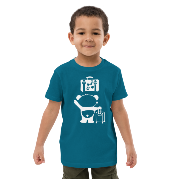 Bio-Baumwoll-T-Shirt für Kinder – Panda Reise