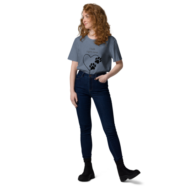 Lockeres Bio-Baumwoll-T-Shirt Love Dog