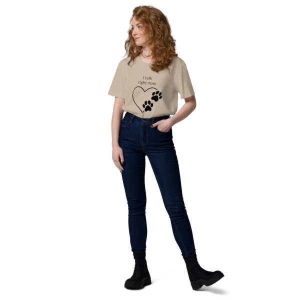 Lockeres Bio-Baumwoll-T-Shirt Love Dog