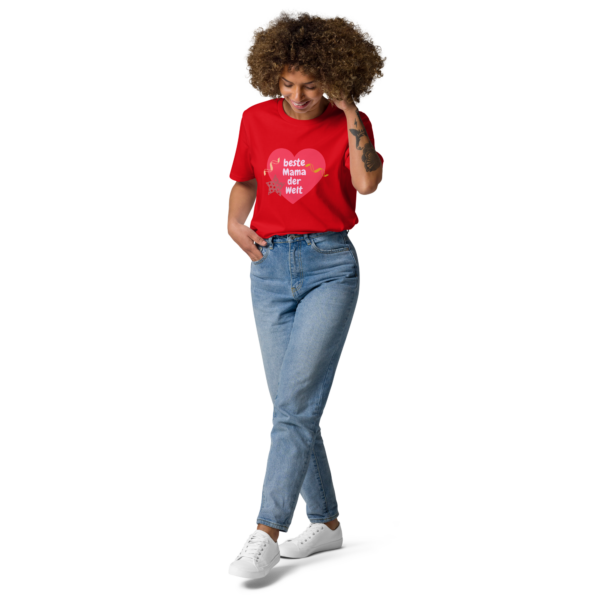 Lockeres-Bio-Baumwoll-T-Shirt Beste Mama der Welt