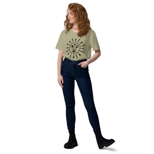 Lockeres-Bio-Baumwoll-T-Shirt Sonne, Mond & Sterne