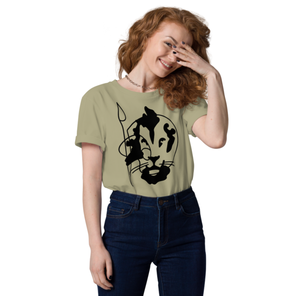 Lockeres-Bio-Baumwoll-T-Shirt Lion