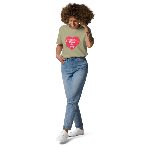 Lockeres-Bio-Baumwoll-T-Shirt Beste Mama der Welt