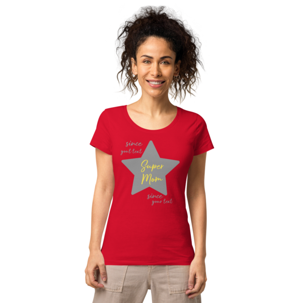 Basic Bio-T-Shirt für Damen Super Mom since