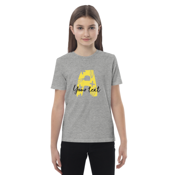 Bio-Baumwoll-T-Shirt für Kinder – Name