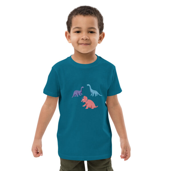 Bio-Baumwoll-T-Shirt für Kinder Dinos