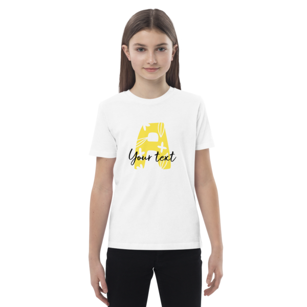 Bio-Baumwoll-T-Shirt für Kinder – Name